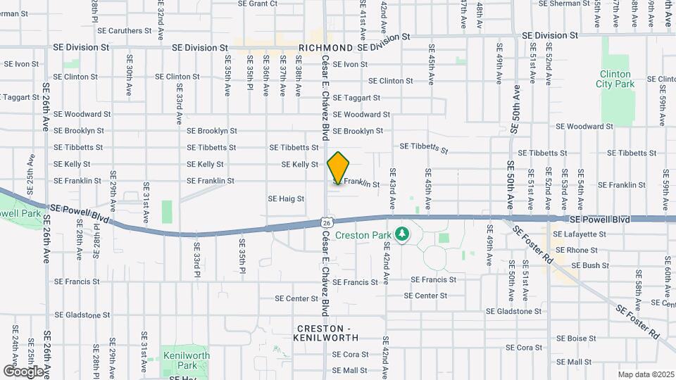 3927 SE Franklin Ct Map and Location Details