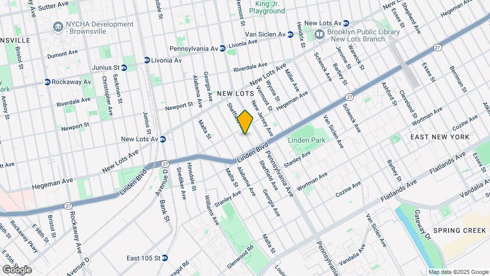 742 Sheffield Ave Mapa y Detalles de la Ubicación