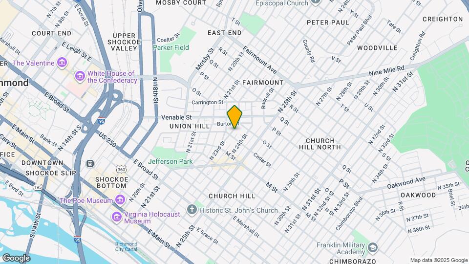 807 N 23rd St-Unit -#2 Map and Location Details