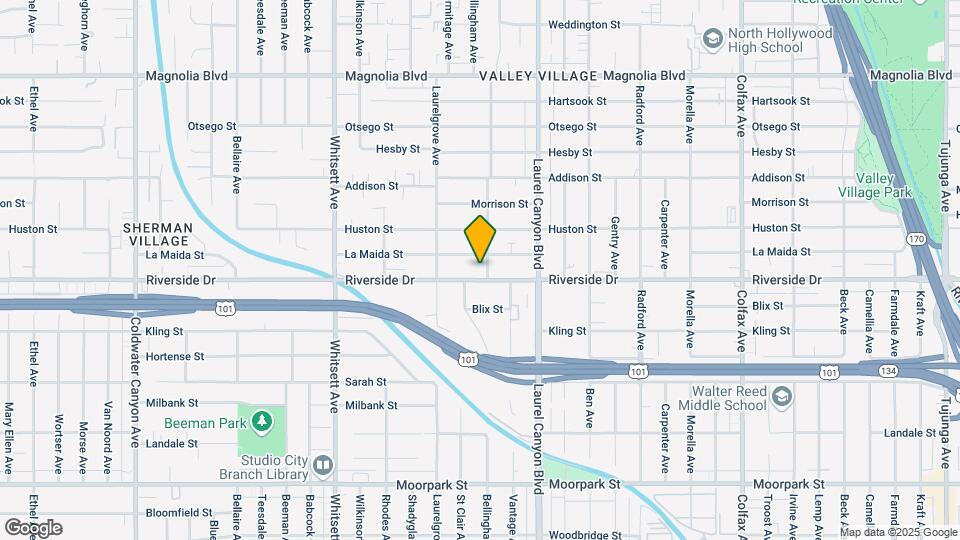 12207 Riverside Dr Mapa y Detalles de la Ubicación