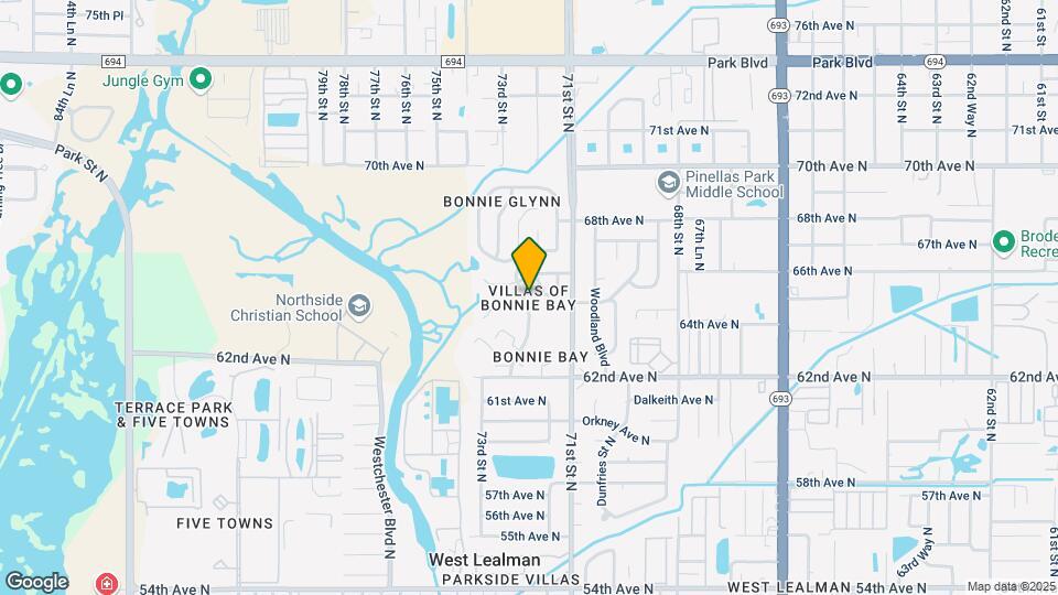 6521 Bonnie Bay Cir N Map and Location Details
