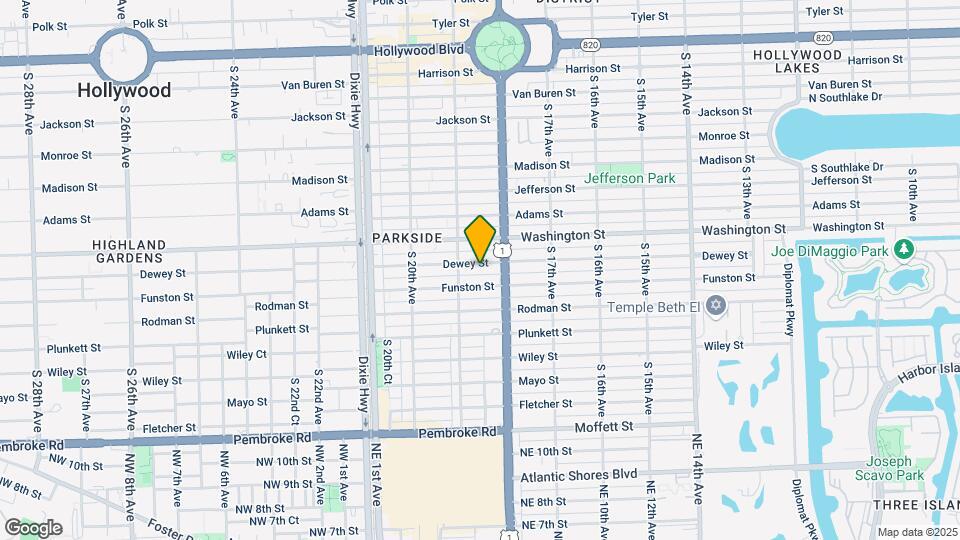 1830 Dewey St Map and Location Details