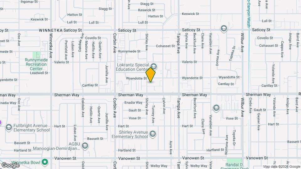 19440 Wyandotte St Map and Location Details