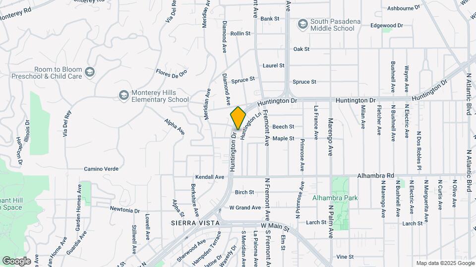 1207 Huntington Dr Map and Location Details