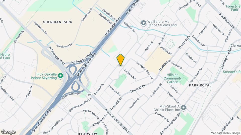 1601 Sandgate Crescent Map and Location Details