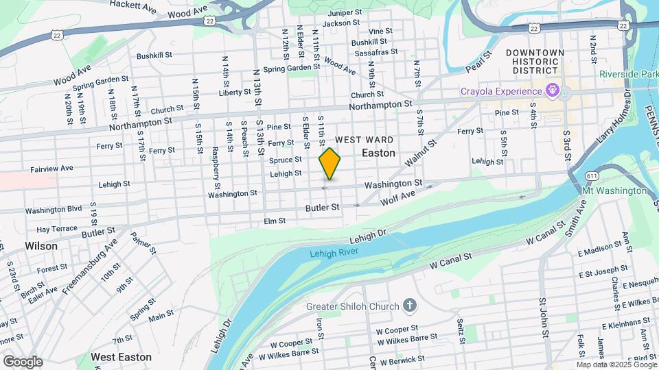 1051 Washington St Mapa y Detalles de la Ubicación