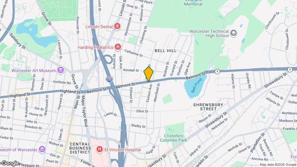 150 Belmont St Mapa y Detalles de la Ubicación