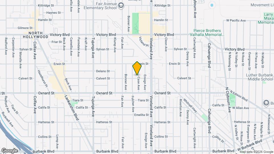 6103 Case Ave Map and Location Details