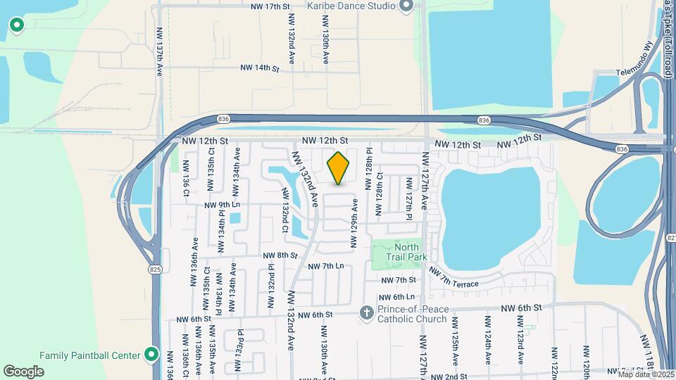 12981 NW 9th Ln Map and Location Details