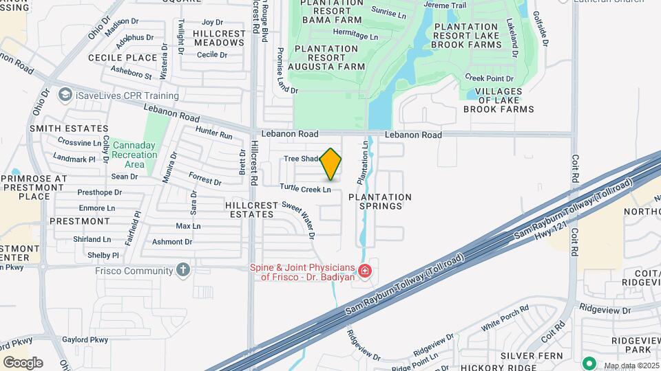 11008 Turtle Creek Ln Map and Location Details