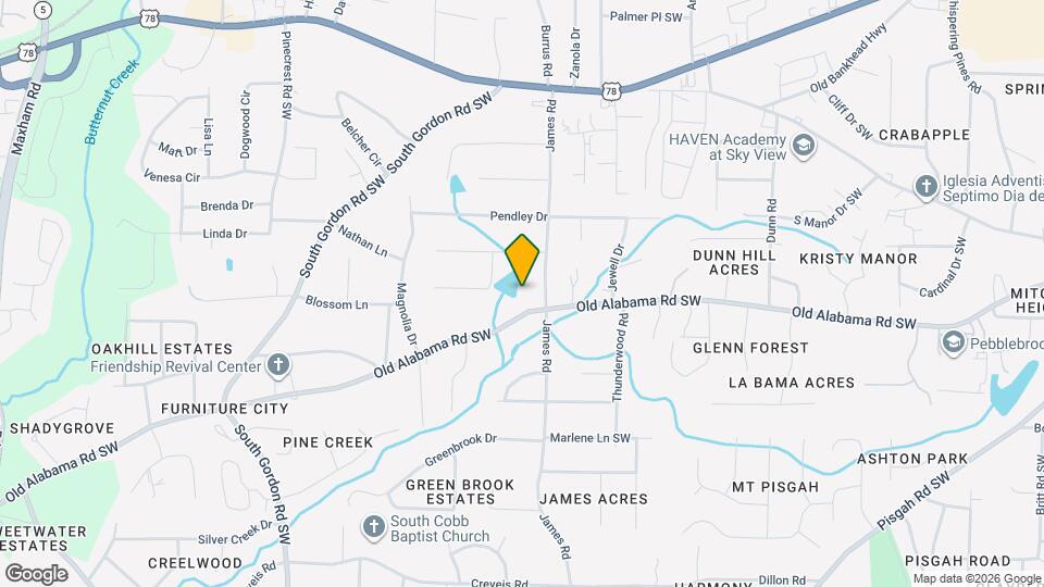 1570 Old Alabama Rd SW Map and Location Details