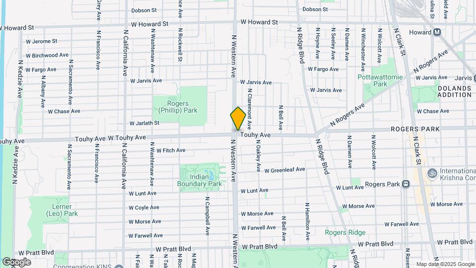 2352 W Touhy Ave Map and Location Details