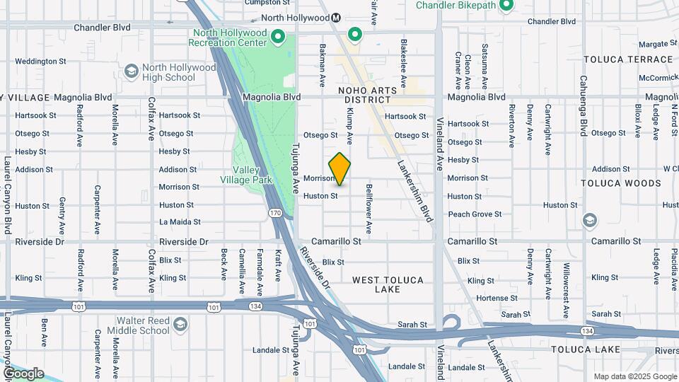 11255 Huston Street Apartments Map and Location Details