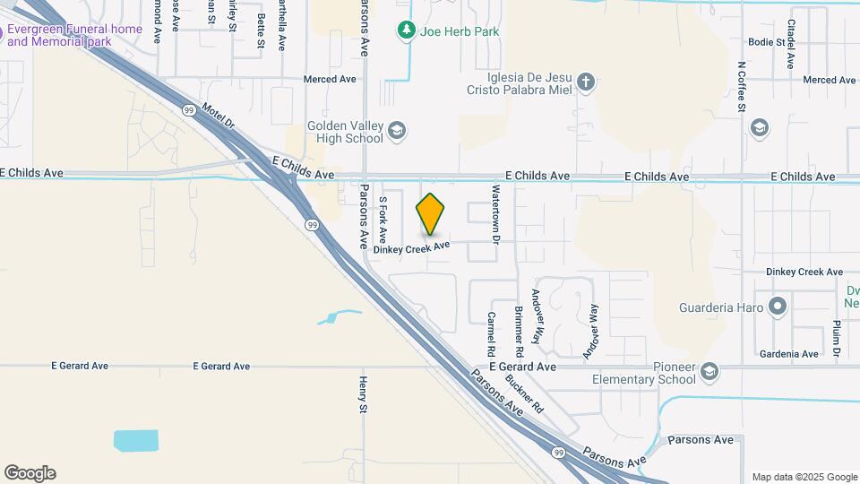 2203 Dinkey Creek Ave Map and Location Details