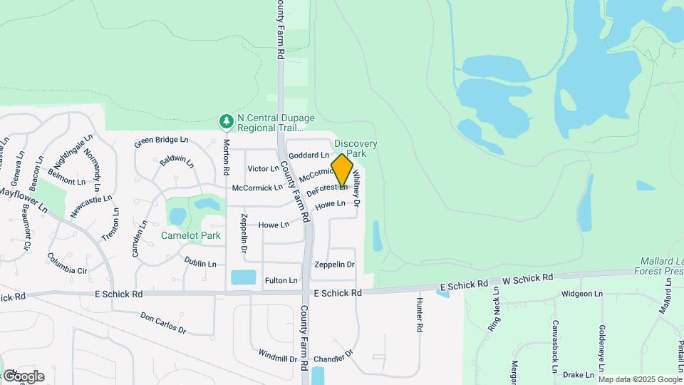 1723 DeForest Ln Map and Location Details