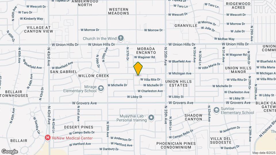 3644 W Villa Rita Dr Map and Location Details
