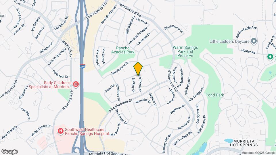 25483 Blackthorne Dr Map and Location Details