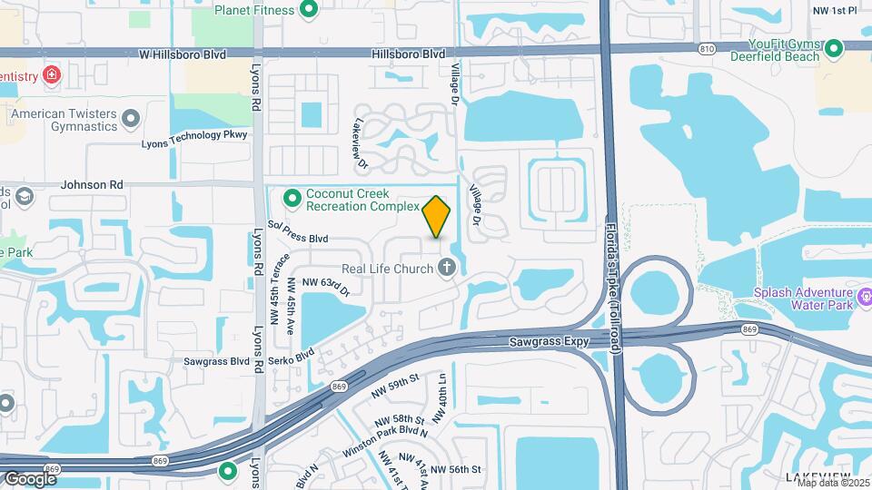 6491 NW 41st Terrace Map and Location Details