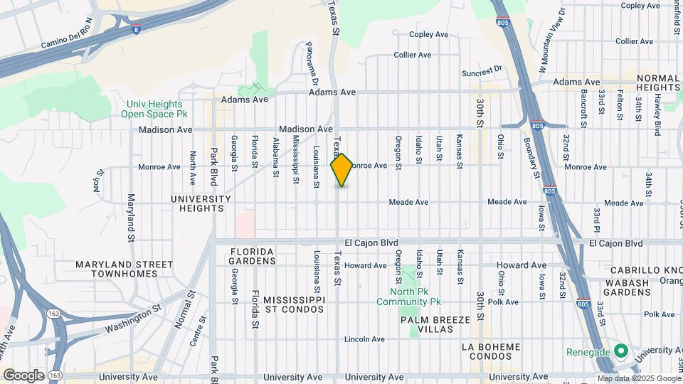 4423 Texas St Map and Location Details