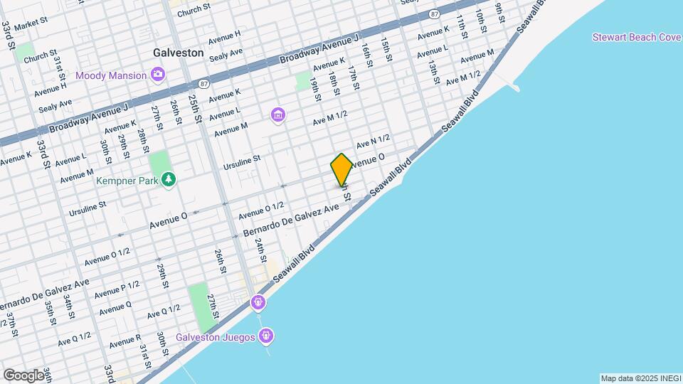 1907 Avenue O 1/2 Mapa y Detalles de la Ubicación