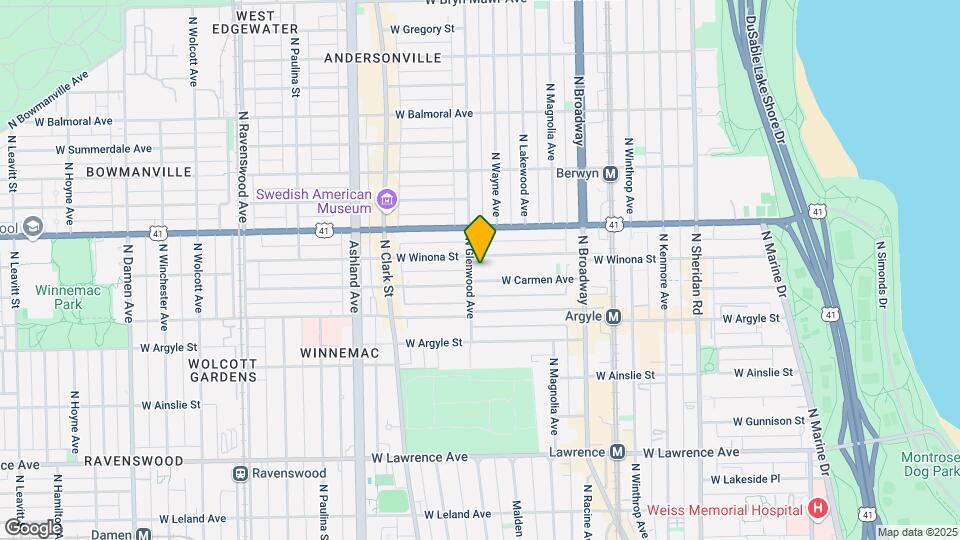 1352 W Carmen Ave, Unit 3S Map and Location Details