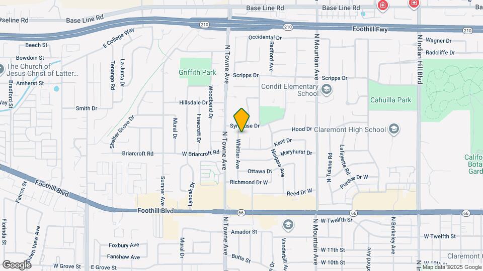 1562 Whittier Ave Map and Location Details