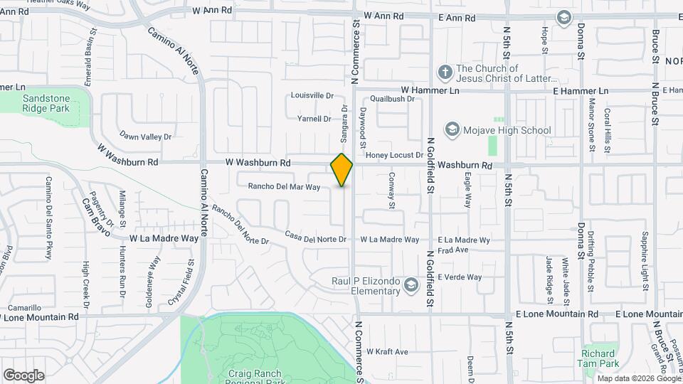 5115 N Vista Del Rancho Way Map and Location Details