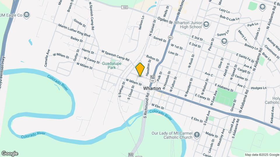 513 W Caney St Map and Location Details