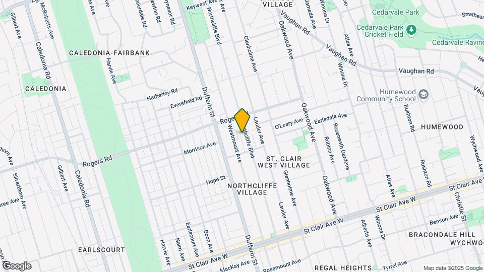 354 Northcliffe Blvd Map and Location Details