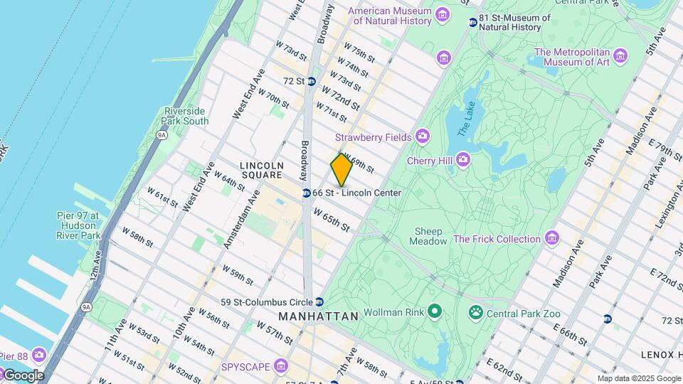 50 W 67th St Map and Location Details