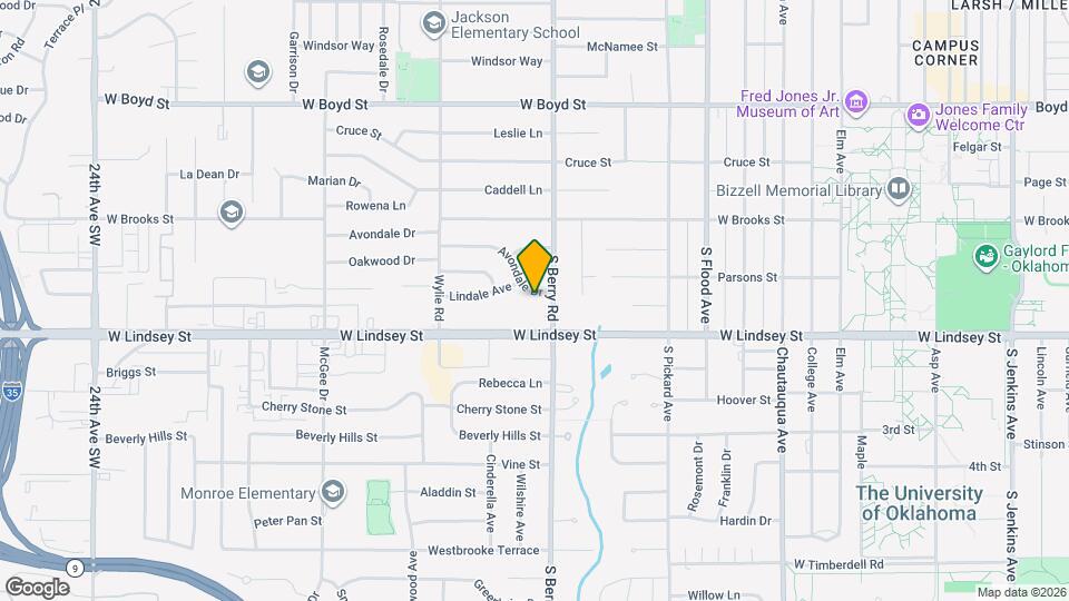 1208 Avondale Dr Map and Location Details