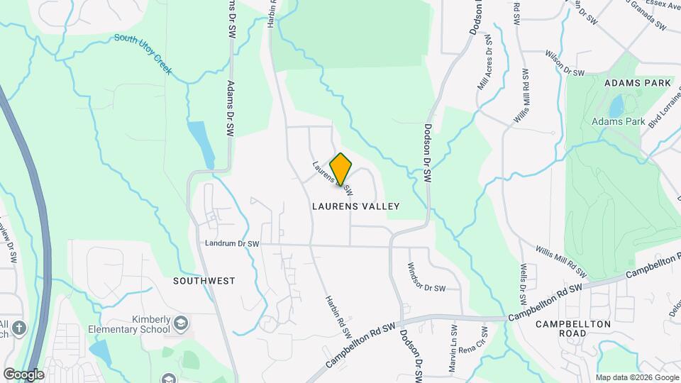 1707 Laurens Dr SW Map and Location Details