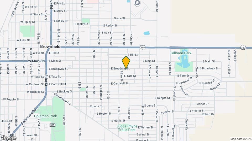 1106 E Broadway St Map and Location Details