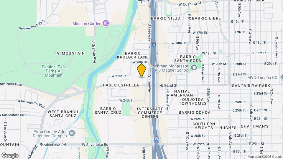 750 W Starr Pass Blvd Mapa y Detalles de la Ubicación