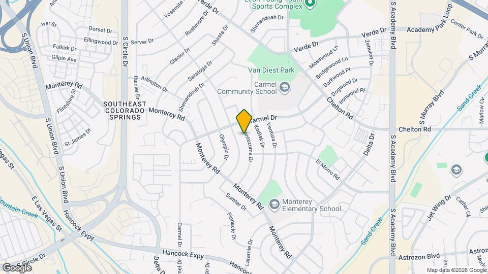 1918 Montezuma Dr Map and Location Details
