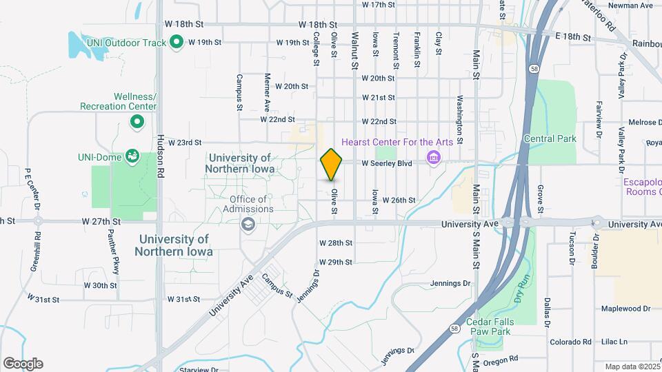 2503 Olive St Map and Location Details