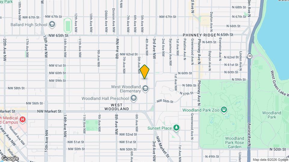 5825 4th Ave NW Map and Location Details