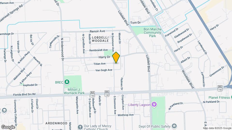 680 N Donmoor Ave Map and Location Details