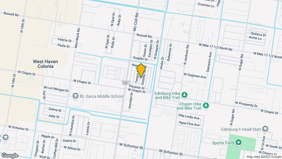 1519 Orlando St, Unit D Map and Location Details