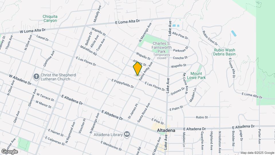 481 E Las Flores Dr Map and Location Details