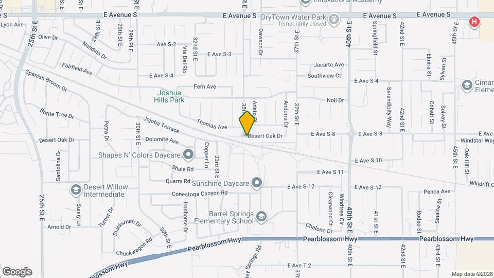 3500 Desert Oak Dr Map and Location Details