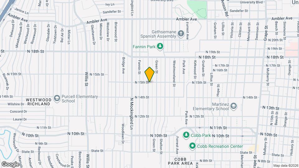 1481 Burger St Map and Location Details