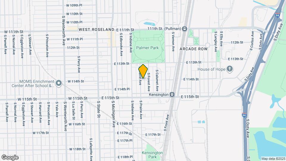 11401 S Prairie Ave Mapa y Detalles de la Ubicación
