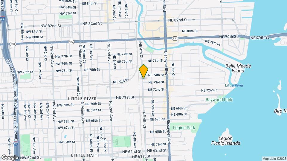 421 NE 73rd St Mapa y Detalles de la Ubicación