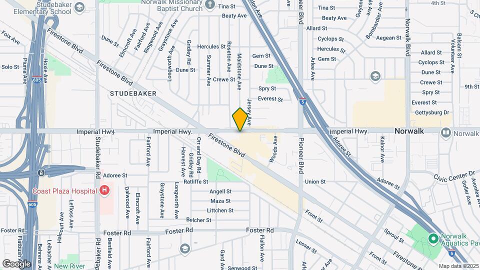 11536-11544 Imperial Hwy Mapa y Detalles de la Ubicación