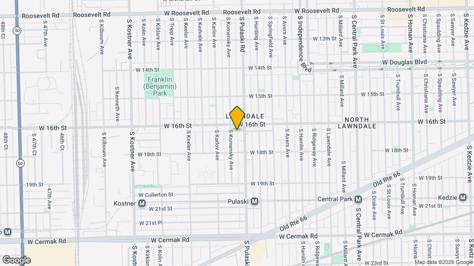 1619 S Komensky Ave Map and Location Details