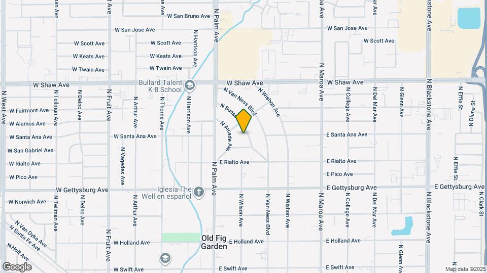 4809 N Sunset Ave Map and Location Details