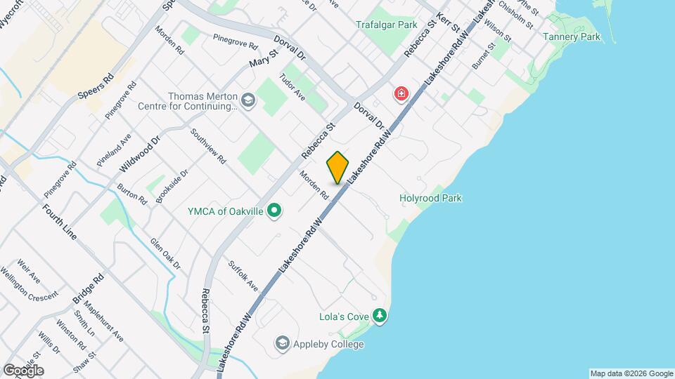 335 Lakeshore Rd W Map and Location Details