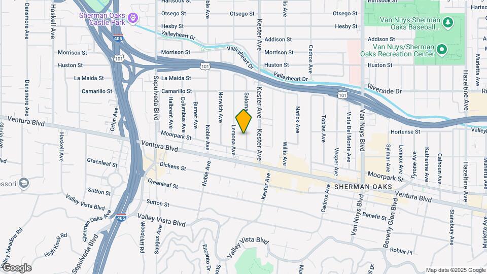 4615 Saloma Ave Mapa y Detalles de la Ubicación