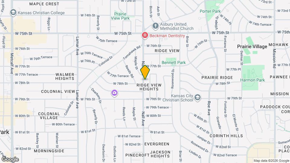 7745 Nall Ave Map and Location Details